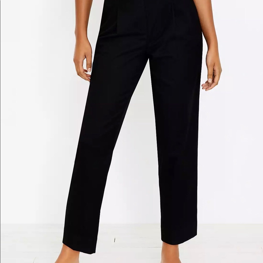 LOFT brushed flannel pull on trousers. NWT